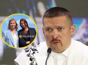 Александр Усик и его жена Катя вместе со школы