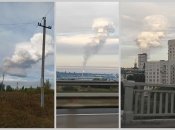 Дым виден из разных уголков города