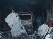 После удара еще два дня на месте штаба были слышны взрывы