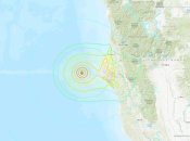 Геолокація землетрусів біля Каліфорнії