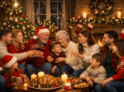 Сім'я за святковим столом