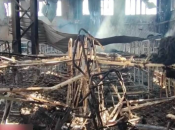 Одно из помещений колонии в Еленовке после обстрела со стороны россиян