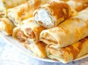 Любимые бабушкины блинчики с творогом - такими она угощала гостей