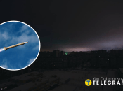 Небо в Києві після атаки 12 лютого