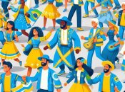 Люди в патріотичному одязі