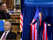 Володимир Зеленський, Володимир Путін та Дональд Трамп