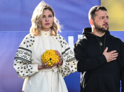 Елена и Владимир Зеленские в Вильнюсе