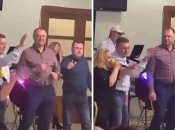 Во время корпоратива