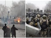 В Алматы горят машины