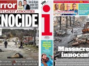 Фотодоказательства убийств мирных украинцев на обложках иностранных СМИ