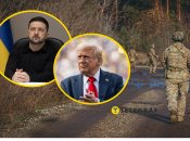 Володимир Зеленський, Дональд Трамп, та український воїн