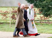 Король Чарльз ІІІ с женой Камиллой посетили церковь Святой Марии Магдалины в поместье Сандрингем 4 февраля 2024 года