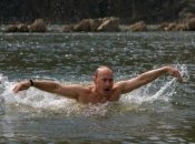 путин на отдыхе в Тыве в 2009 году