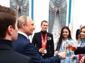Володимир Путін на зустрічі з російськими олімпійцями