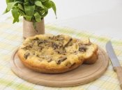 Сырно-грибной пирог