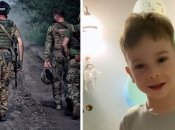 Слева – воины 108 батальона, справа – мальчик Степан