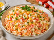 Салат с крабовыми палочками и корейской морковью