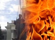 Пам’ятник Леніну намагалися спалити