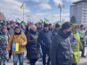 Проукраинский митинг в Мелитополе