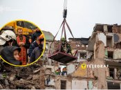 Разрушенный ракетой РФ дом в Тернополе