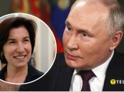 Ірада Зейналова та Володимир Путін (зліва направо)