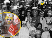 Kostum Tahun Baru anak-anak yang menakutkan di Uni Soviet