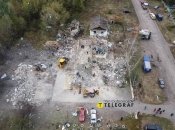 Залишки будівлі кафе у Грозі