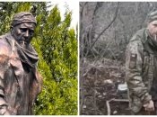 Украинскому защитнику поставили памятник