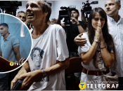 Артем Косов та рідні на суді