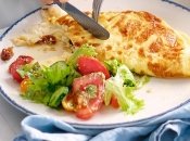 Вкусный омлет с сытной начинкой