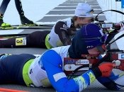 Украинские биатлонисты всю гонку были в лидерах