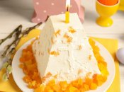 Кокосовая творожная паска