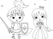 Раскраски для принцесс: 5 рисунков для девочки