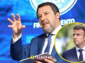 Маттео Сальвини и  Эмманюэль Макрон