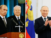 Владимир Путин в 2000 и 2024 годах