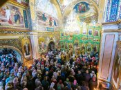 Воскресное богослужение в Киево-Печерской Лавре