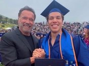 Арнольд Шварценеггер і його син Джозеф Баена