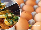 Бутерброд с яйцами и овощами