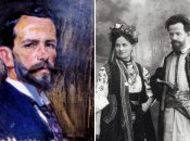 Слева: Александр Мурашко. Автопортрет, 1918 год. Справа: Александр Мурашко и Маргарита Мурашко-Крюгер. Фото 1909 года