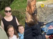 Василий Особа с женой и детьми