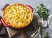 Сытная картофельная запеканка с мясом