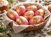 Яйця у кольорі рожевого золота