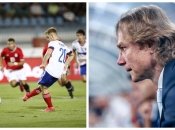 Валерий Карпин наблюдает за игрой сборной рф