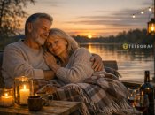 Супруги отдыхают вечером