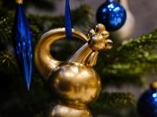 Елочное украшение в виде знакового петушка