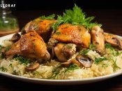 Фаршированная курица прекрасно подойдет к праздничному столу (изображение создано с помощью ИИ)