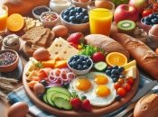 Стол с продуктами