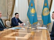 Геннадій Головкін на зустрічі із президентом Казахстану