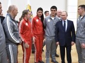 владимир путин и российские спортсмены