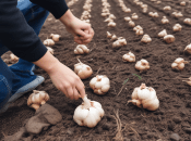 Как правильно сажать чеснок (изображение создано с помощью ИИ)